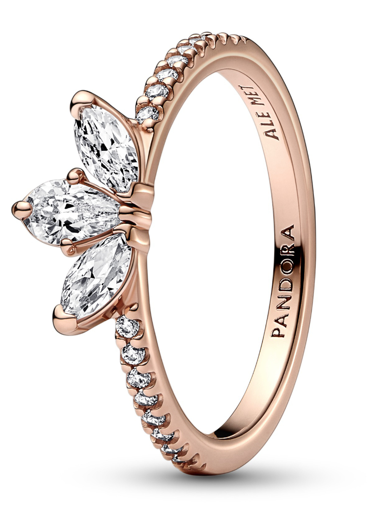 Pandora Timeless punakullattu kimaltava sormus 182392C01