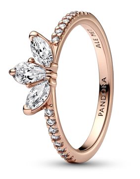 Pandora Timeless punakullattu kimaltava sormus 182392C01