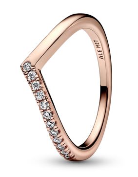 Pandora Timeless punakullattu chevron sormus 182394C01