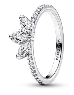 Pandora Timeless hopeinen kukka sormus 192392C01