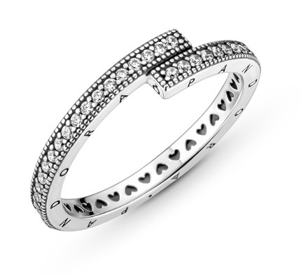 Pandora hopeinen allianssisormus 199491C01