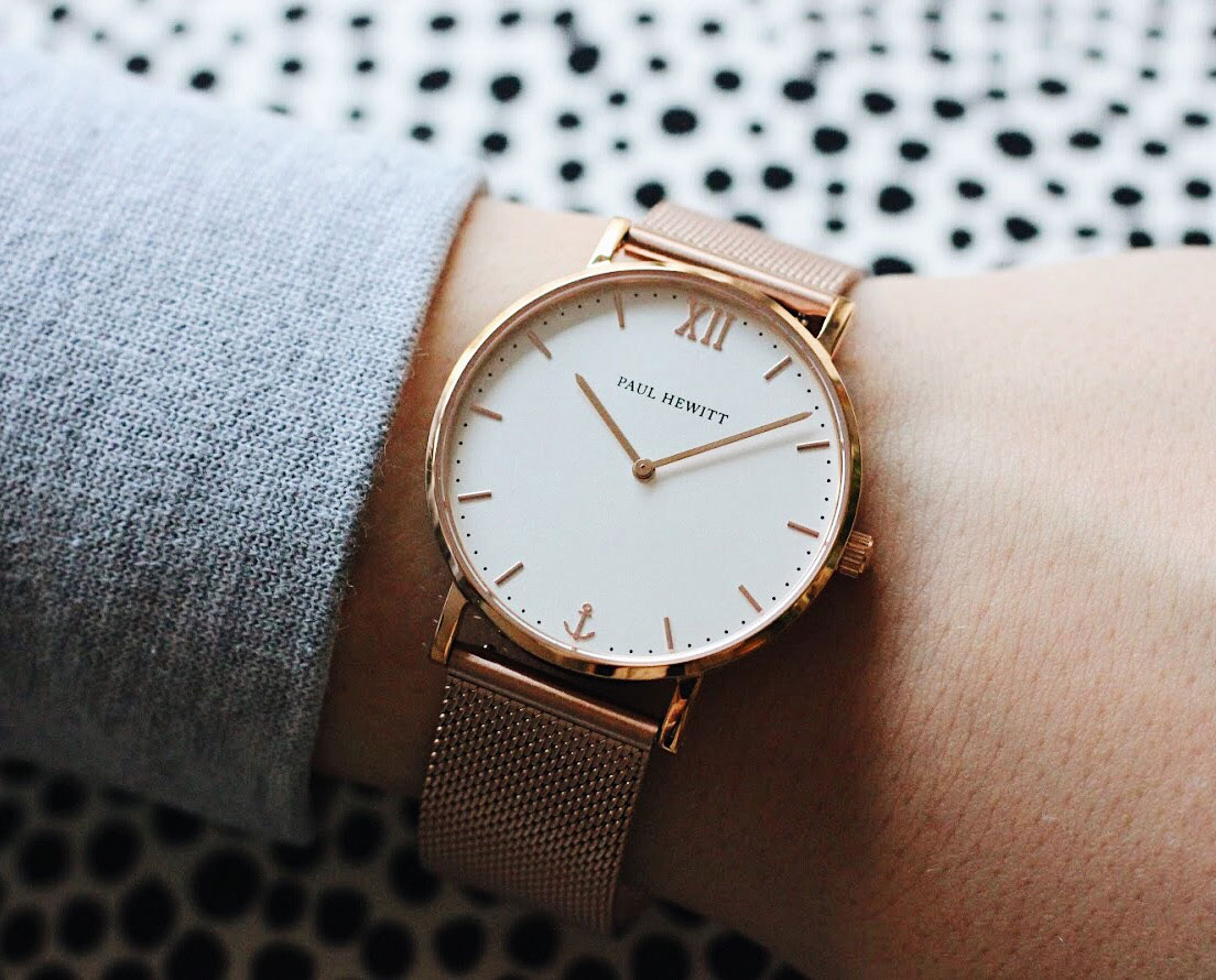 Paul Hewitt Sailor Line Rose Gold White Sand 36mm PH SA R Sm W 4M