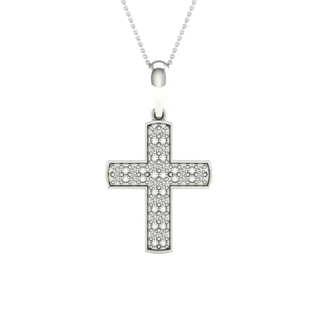 Lykken Elegance timanttiristi valkokulta 0,066 ct