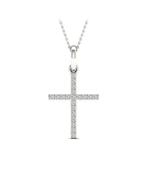 Lykken Elegance timanttiristi valkokulta 0,1 ct