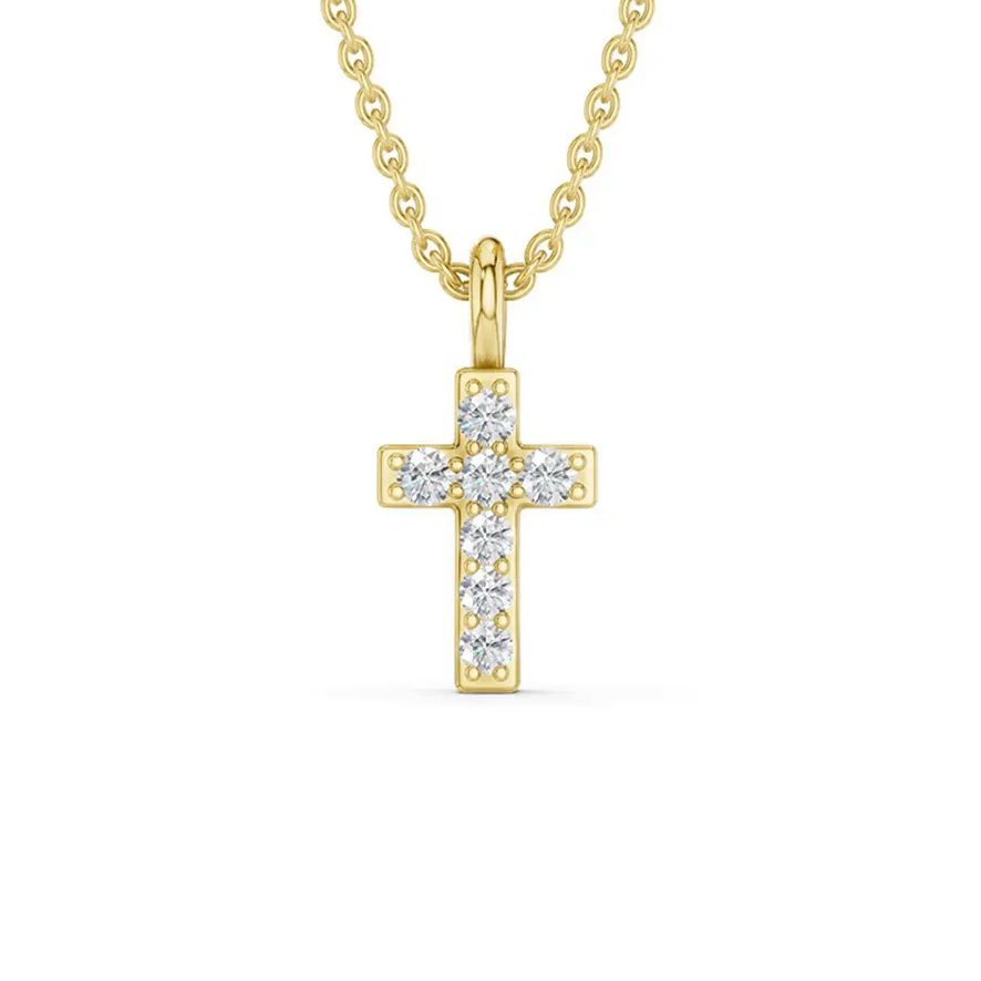 Lykken Elegance timanttiristi kulta 0,028 ct