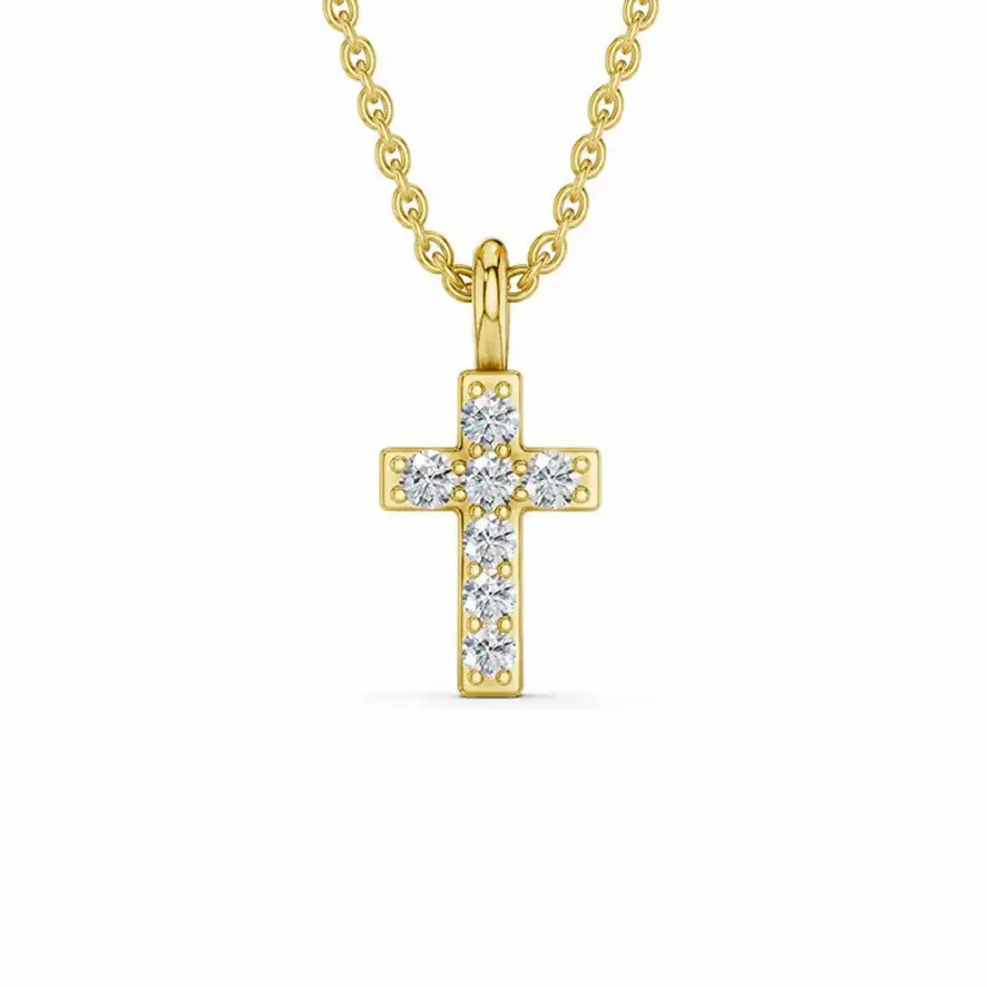 Lykken Elegance timanttiristi kulta 0,028 ct