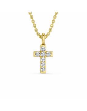 Lykken Elegance timanttiristi kulta 0,028 ct