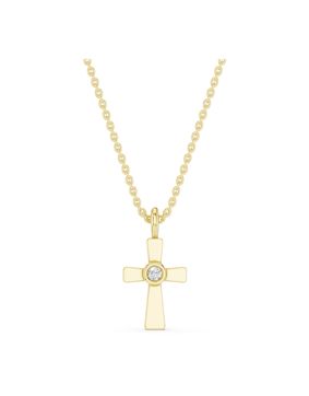 Lykken Elegance timanttiristi kulta 0.012 ct