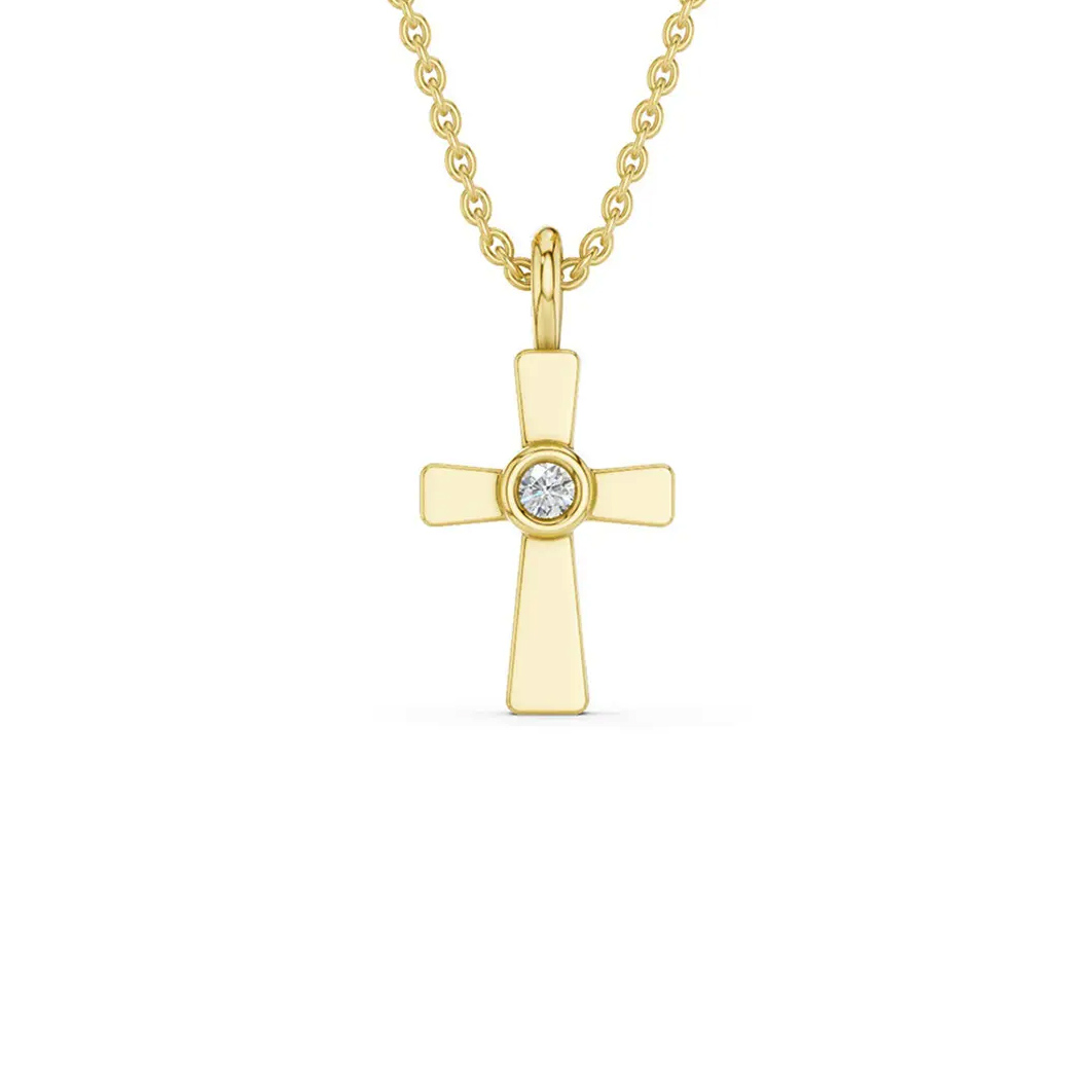 Lykken Elegance timanttiristi kulta 0.012 ct