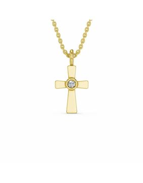 Lykken Elegance timanttiristi kulta 0.012 ct