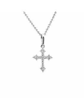 Lykken Elegance timanttiristi valkokulta 0,11 ct
