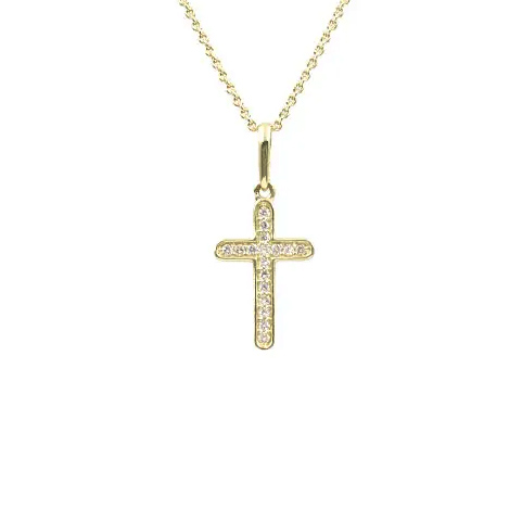Lykken Elegance timanttiristi kulta 0,068 ct