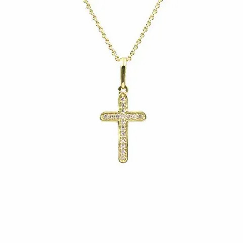 Lykken Elegance timanttiristi kulta 0,068 ct
