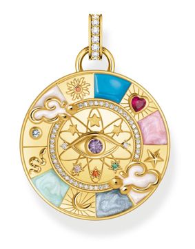 Thomas Sabo Glam & Soul Cosmic Amulet wheel of fortune gold-plated riipus PE962-471-7