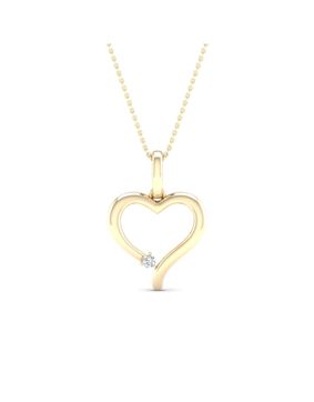 Lykken Elegance kultainen sydän timanttiriipus 16,9 mm