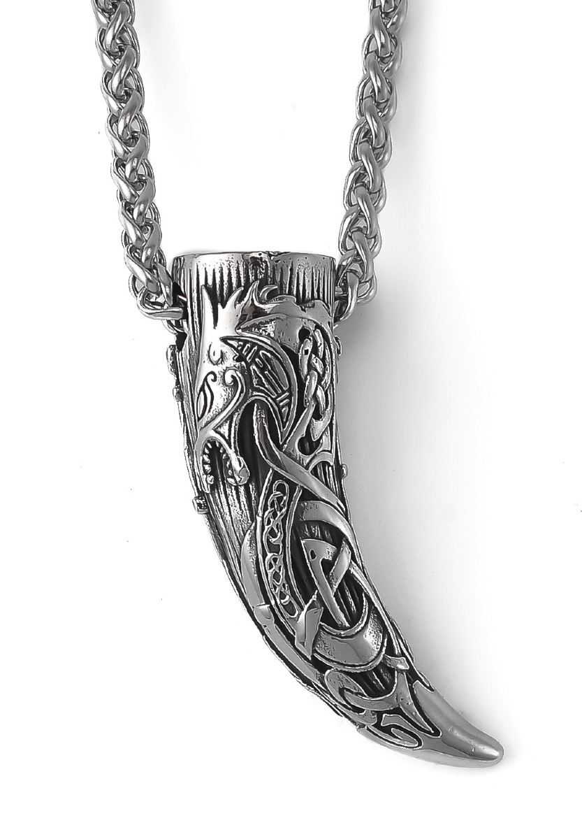 Lykka Viking tooth teräskaulakoru 60 cm 