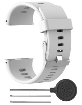 Tiera Polar V800 valkoinen silikoniranneke