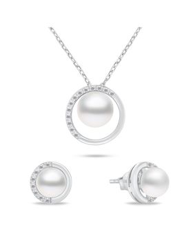 Lykken Pearls helmikorusetti hopea