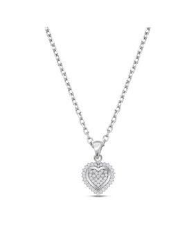 Lykka Hearts sydänkaulakoru hopea 13mm