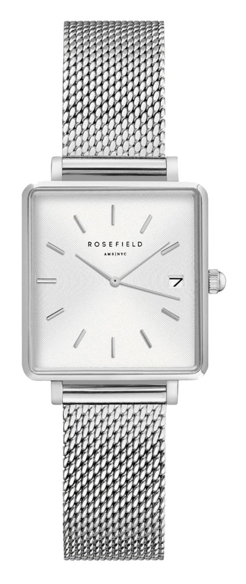 Rosefield The Boxy XS Mesh QMWMS-Q038 Silver
