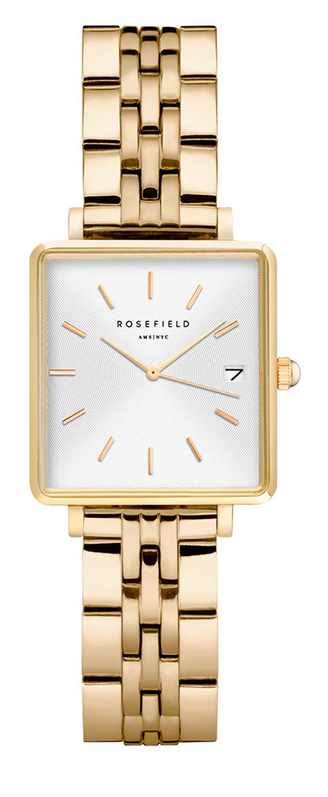 Rosefield The Boxy XS QMWSG-Q021 White - Gold