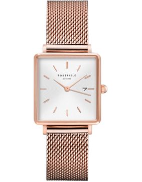Rosefield The Boxy QWSR-Q01 White Sunray/Mesh/Rose Gold
