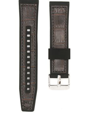 Seiko 5 Sports sarjan ruskea silikoni-nahkaranneke 22mm R046011J0