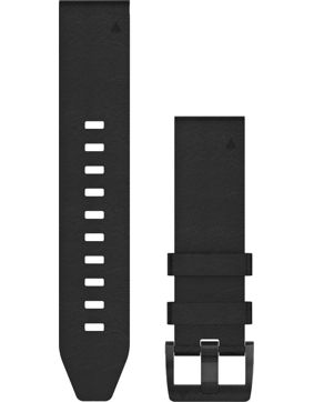 Garmin Fenix 5 Quickfit 22mm musta nahkaranneke 010-12740-01
