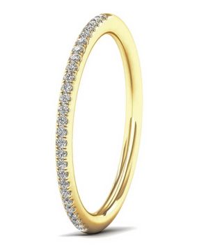 Lykka Elegance rivitimanttisormus kulta 0,08 ct