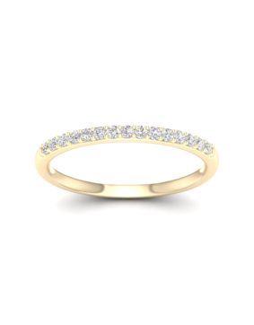 Lykka Elegance kultainen rivitimanttisormus 0,12 ct