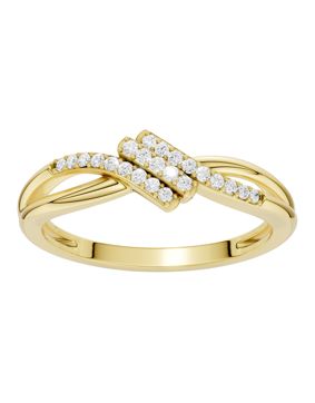 Lykken Elegance timanttisormus kulta 0.086 ct