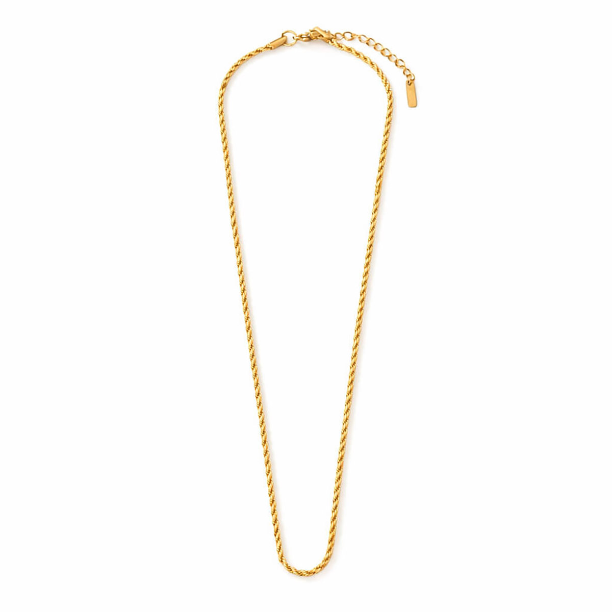 Madoww Unisex Rope Chain kullattu kaulakoru 55cm