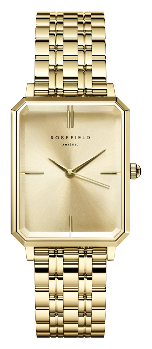 Rosefield The Octagon Champagne Steel Gold OCGSG-O65