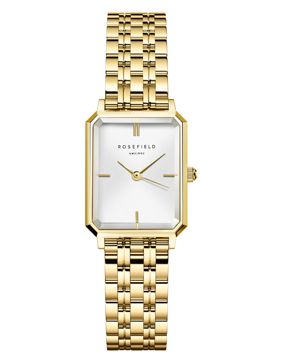 Rosefield The Octagon XS White Sunray Steel Gold OWGSG-O60
