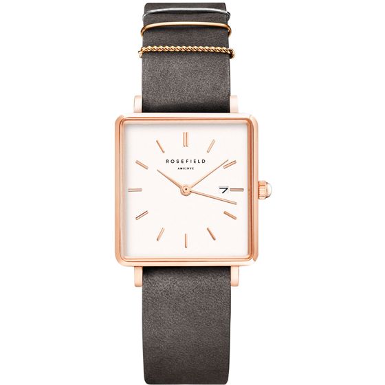 Rosefield The Boxy QWGR-Q12 White/Elephant Grey/Rose Gold