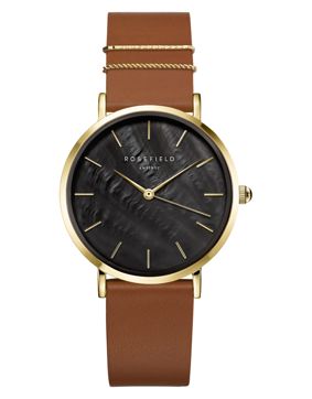 Rosefield The West Village Cognac Black MOP Gold WBCLG-W96