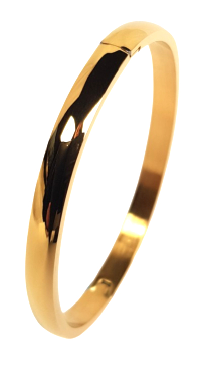 Bosie sileä kullanvärinen rannerengas saranalla SZ1555G-6