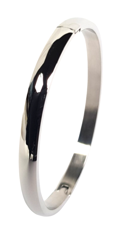 Bosie sileä hopeanvärinen rannerengas saranalla SZ1555ST-6