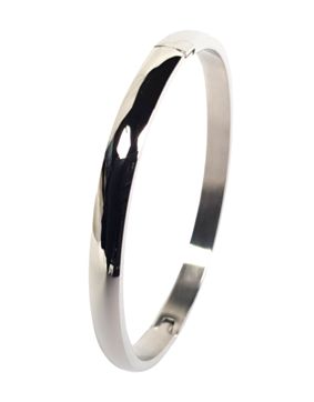 Bosie sileä hopeanvärinen rannerengas saranalla SZ1555ST-6