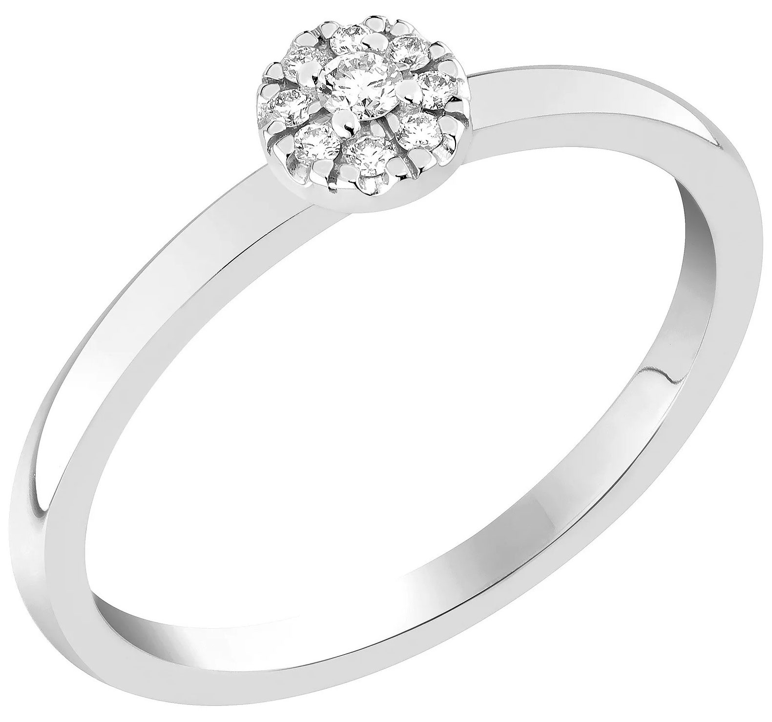 Sandberg Toivomuslähde timanttisormus halo S-665w