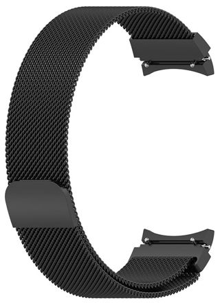 Tiera Samsung Galaxy Watch4 ja Watch5 Milanese teräsranneke musta