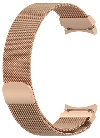 Tiera Samsung Galaxy Watch4 ja Watch5 Milanese teräsranneke ruusukulta