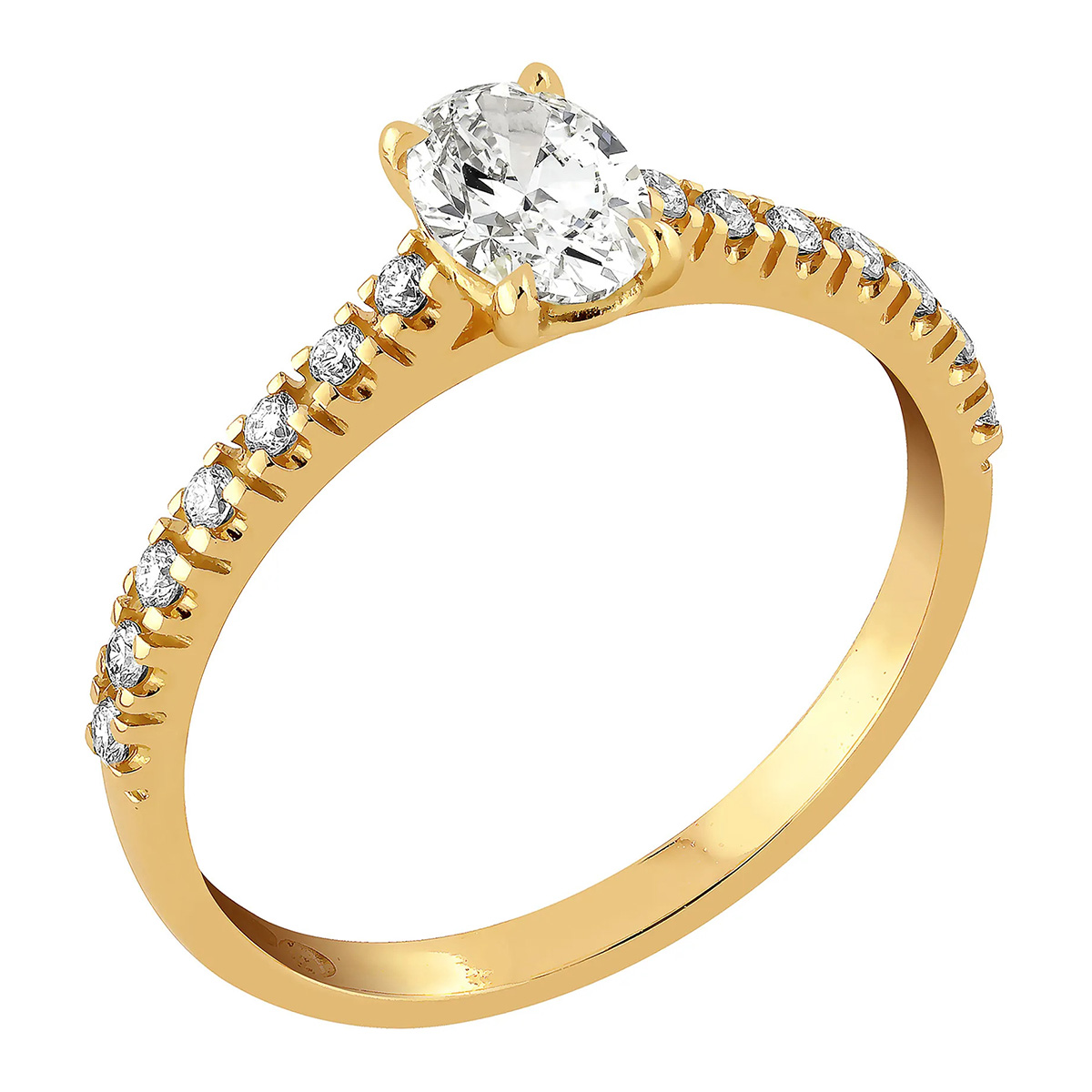 Sandberg Taivaanranta timanttisormus 0.64 ct keltakulta M-445k