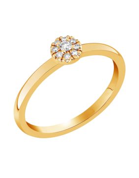 Sandberg Toivomuslähde timanttisormus halo S-665k