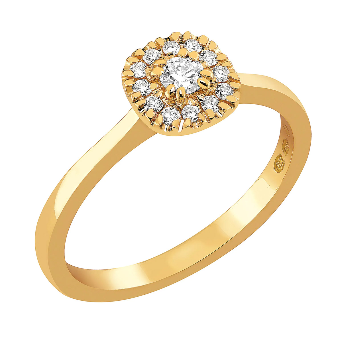 Sandberg Toivomuslähde timanttisormus halo V-704k