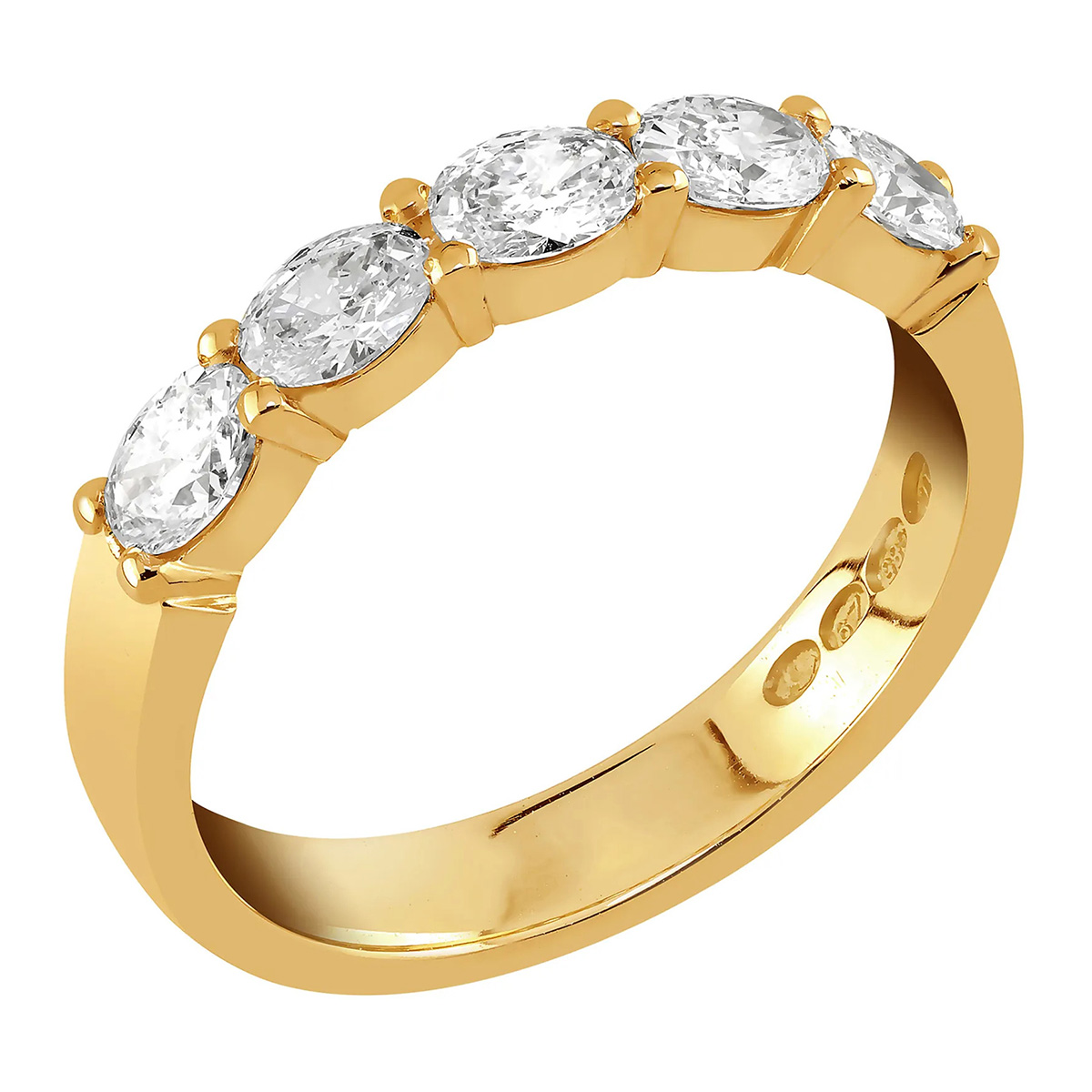 Sandberg Yöpilvi rivitimanttisormus 0.70 ct keltakulta M-440k