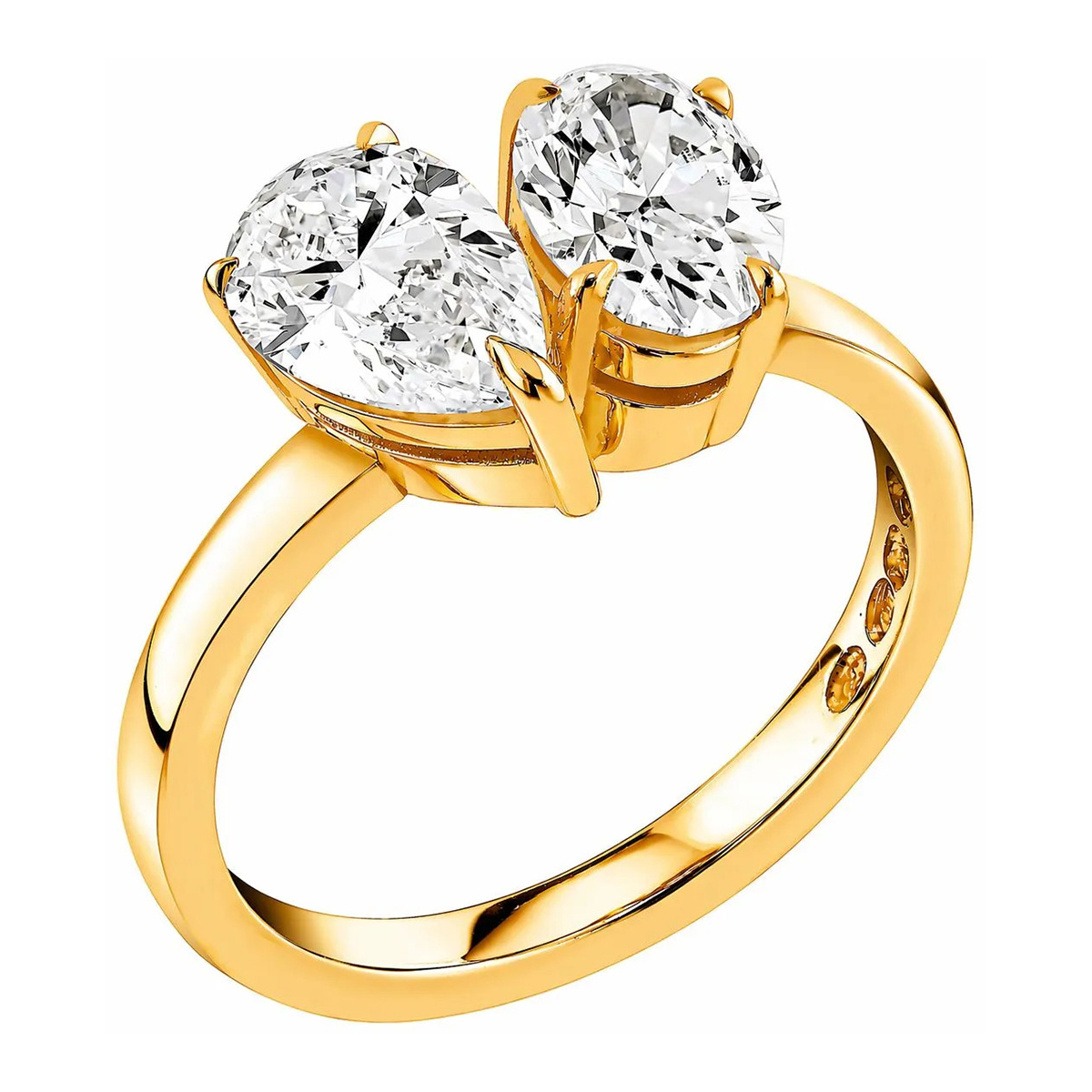 Sandberg Yöpilvi 2-kivinen timanttisormus 2.00 ct keltakulta S-200k