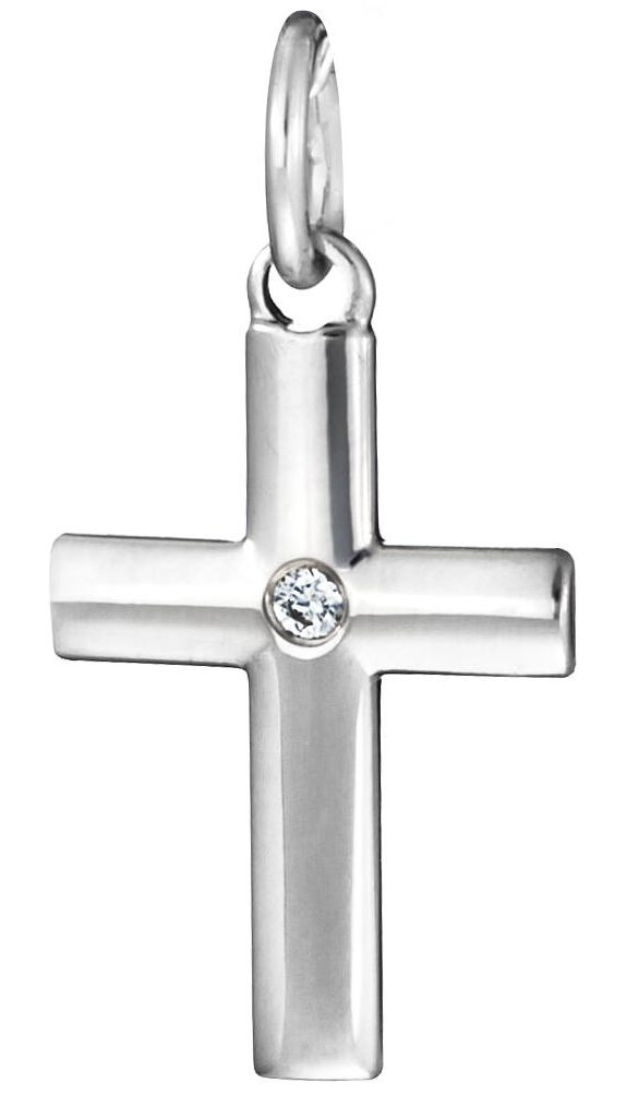 Saurum valkokultainen rippiristi SA801730000