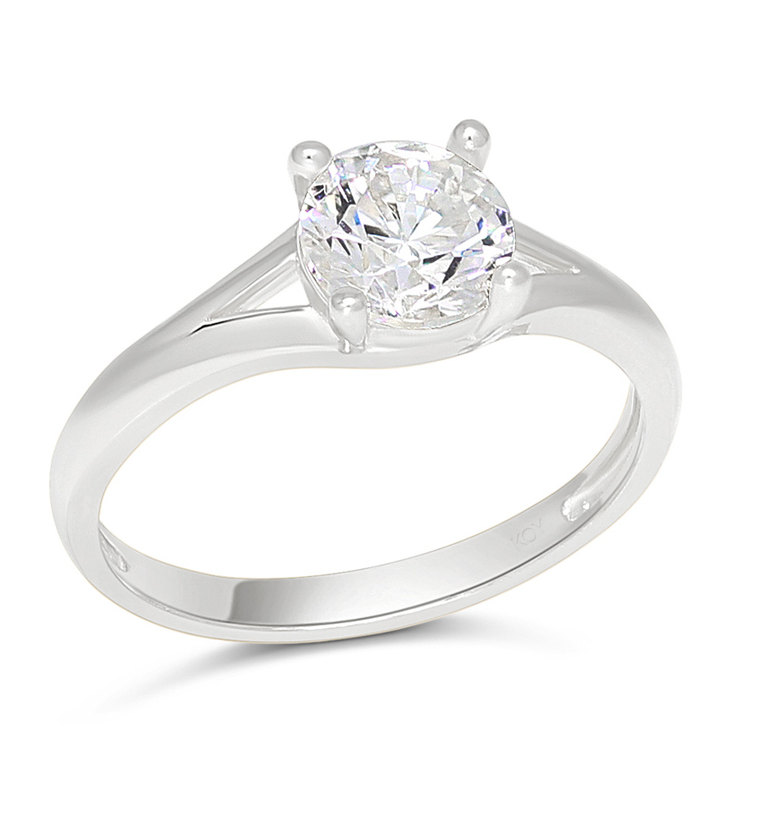 Kastesormus yksikivinen hopea SBR-8131Z