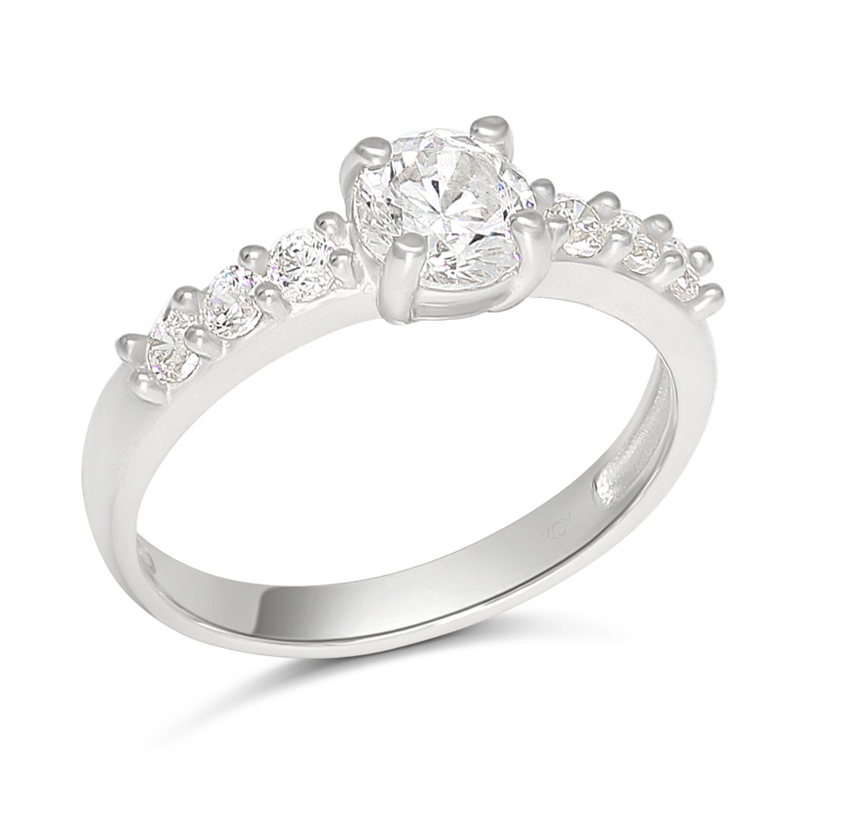 Kastesormus hopea sivukivellinen SBR-8133Z